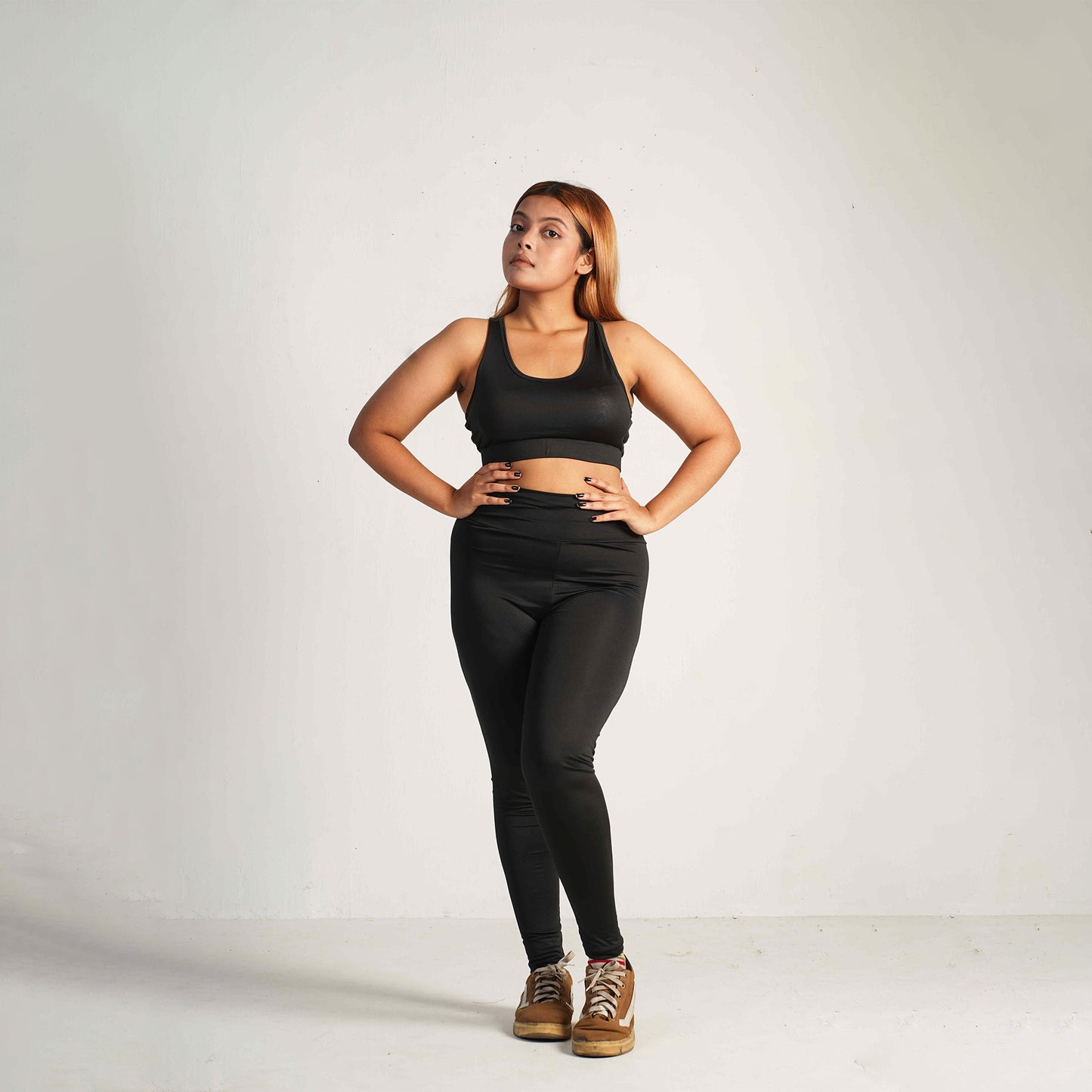 Solid Black 3pcs Combo for Sports and Gym