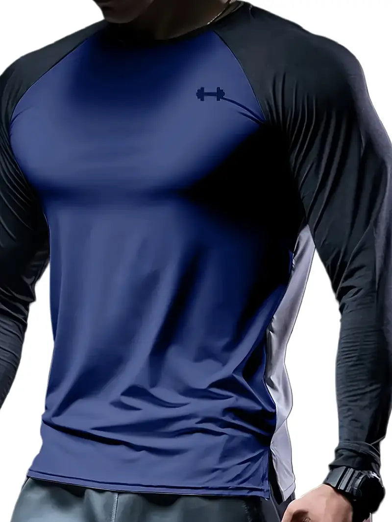 Men'S Slim-Fit Athletic Long Sleeve T-Shirt three pcs combo