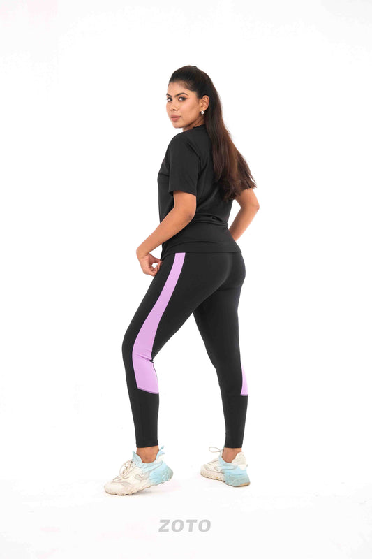 Purple black 3pcs Combo for gym