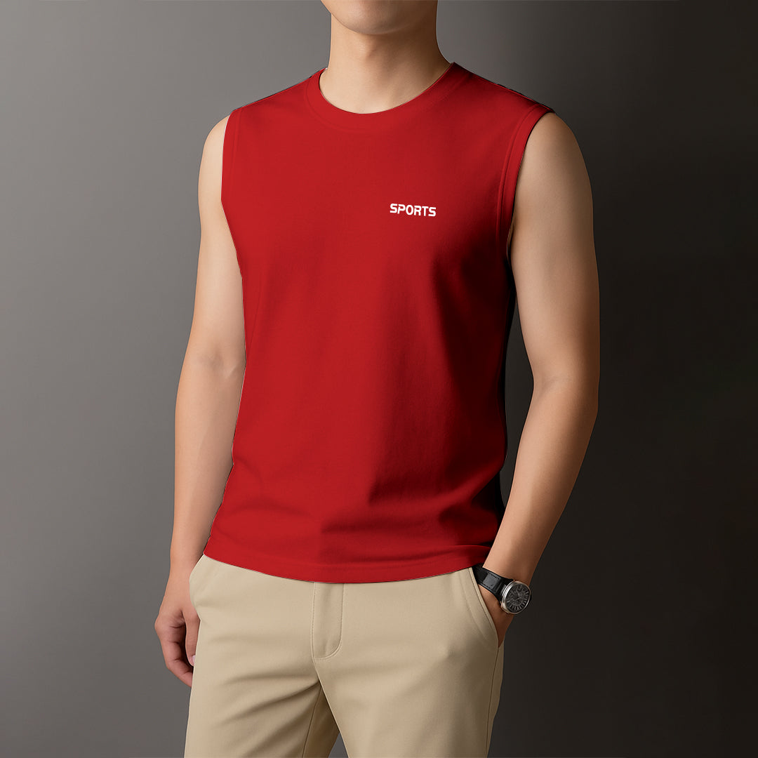 Men’s Red TankTop – Activewear & Casual Wear