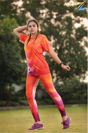 ZOHANTEX ColorFlow Chevron 3-Piece Activewear Set CM40