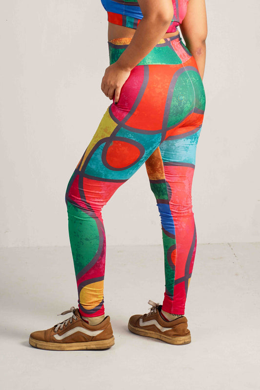 Camo Rush Printed Workout Leggings – High-Waisted, Stretchable & Stylish