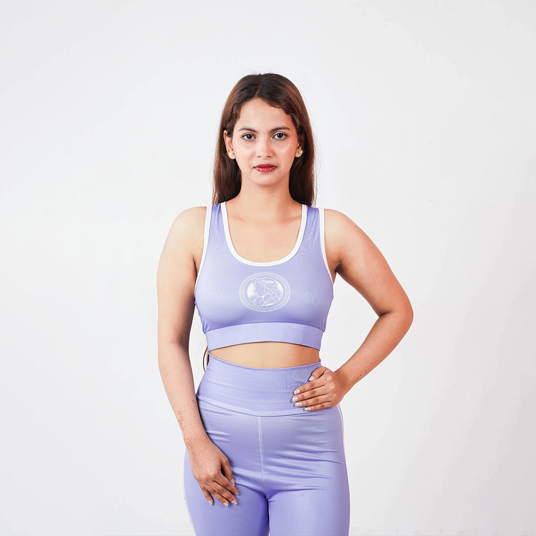 Purple Plus Non-Padded Sports Bra – Lightweight, Breathable Fitness Bra