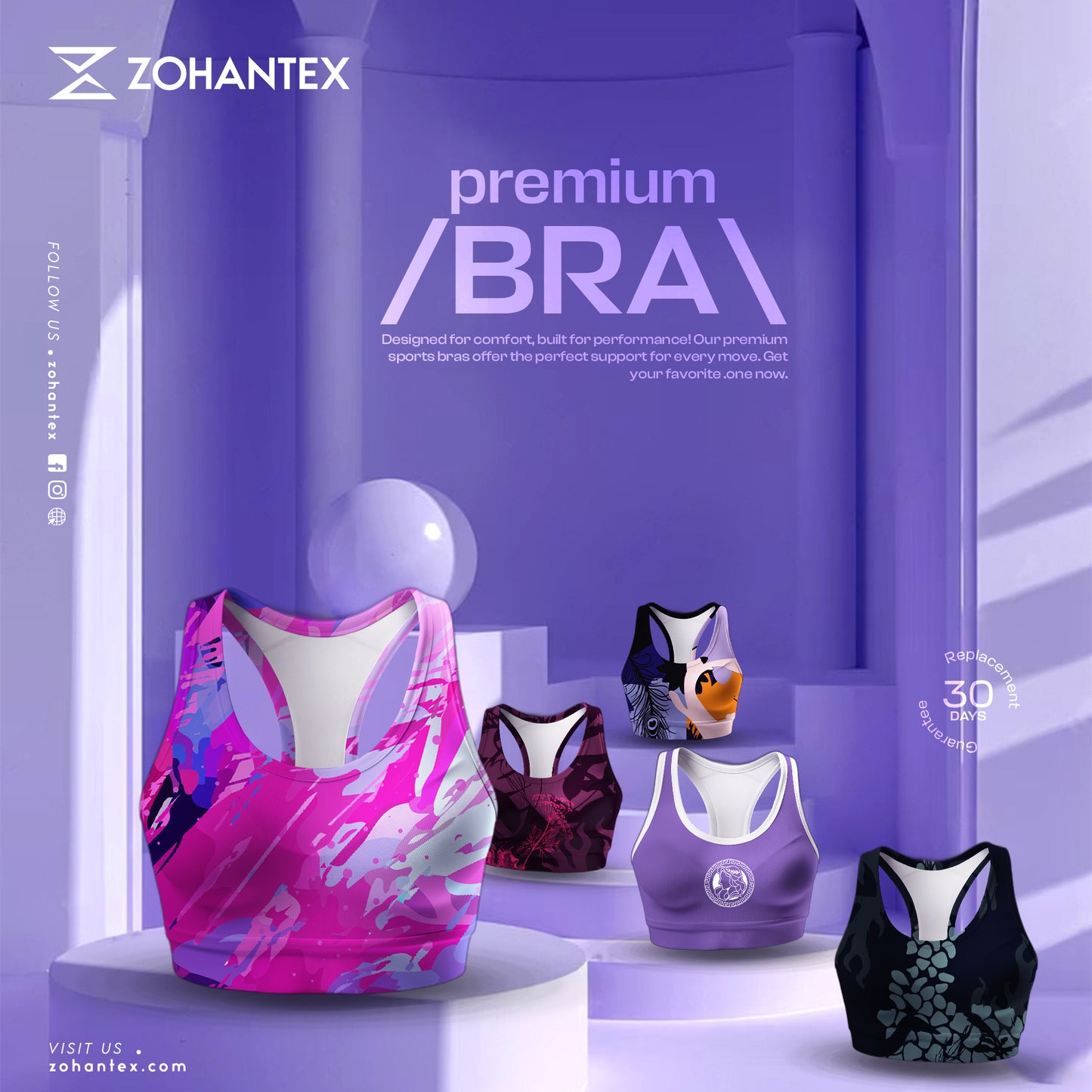 4Pcs Sports Bra Combo I BRC01