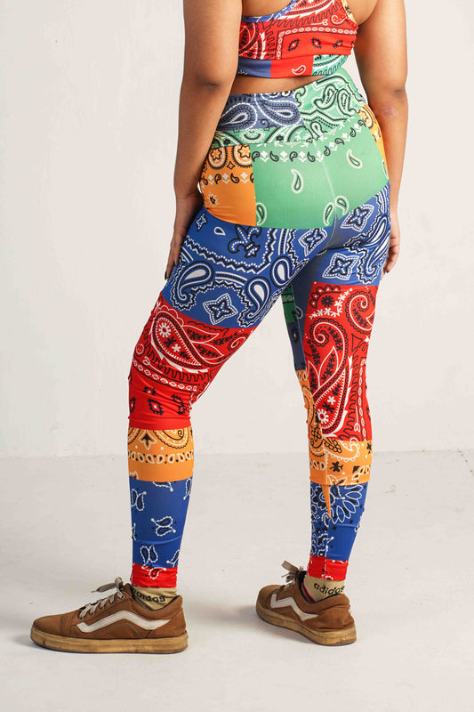 SereneShape Printed Workout Leggings – High-Waisted, Stretchable & Stylish Gym Wear