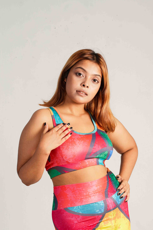 Camo Rush Non-Padded Sports Bra – Lightweight, Breathable Fitness Bra