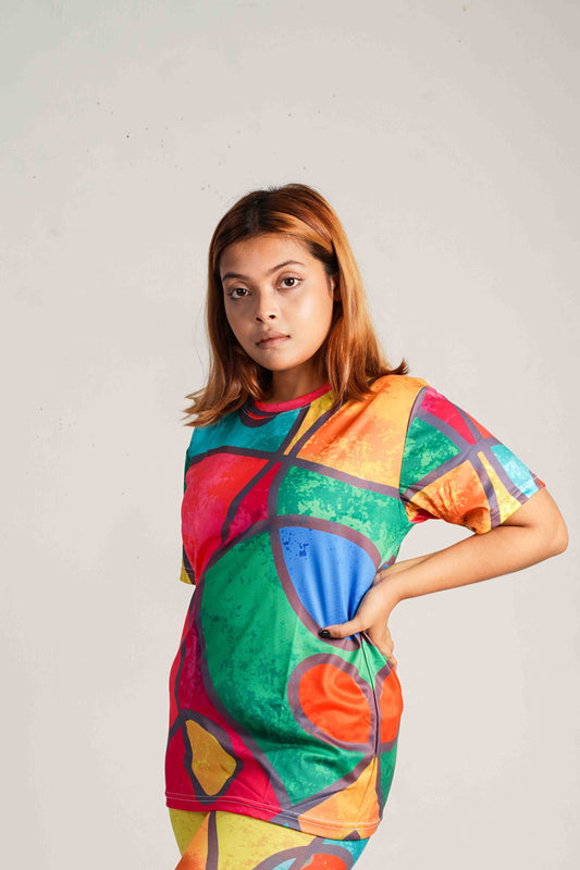 Women's Camo Rush Short Sleeve Dry-Fit T-Shirt for Gym & Activewear