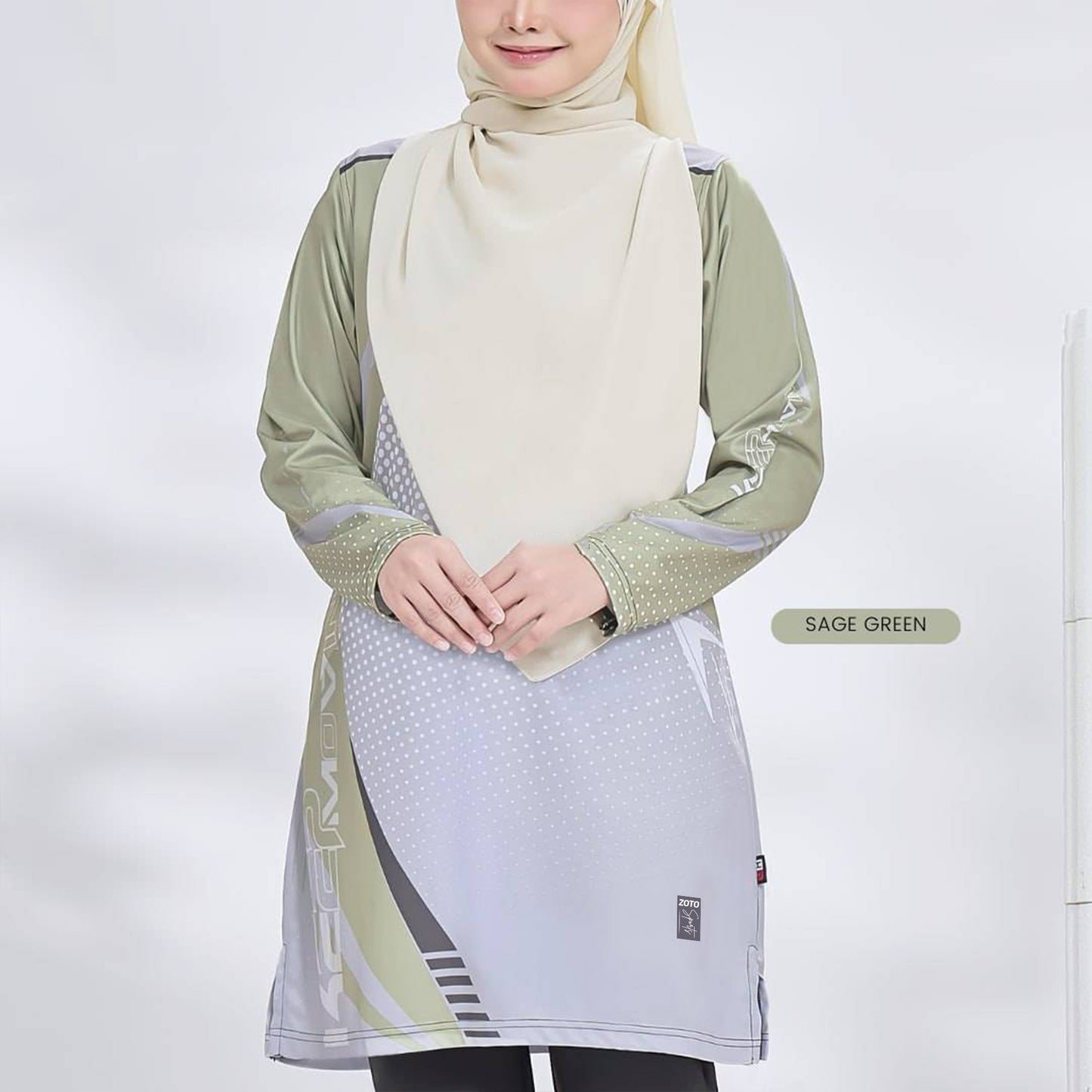 Modest Motion: Muslimah Activewear ZOTO KEEP MOVING JERSEY