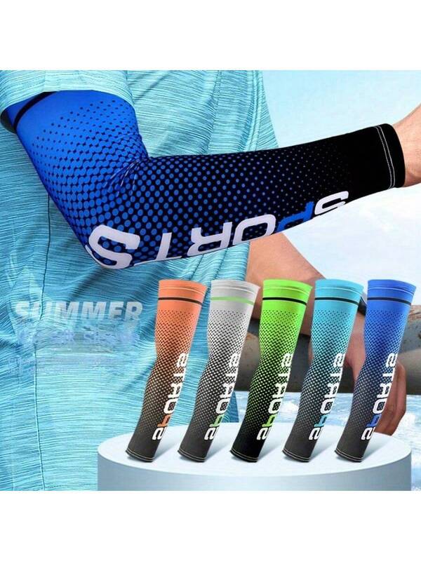 1 Pair Unisex Outdoor Sports UV Protection Arm Sleeves
