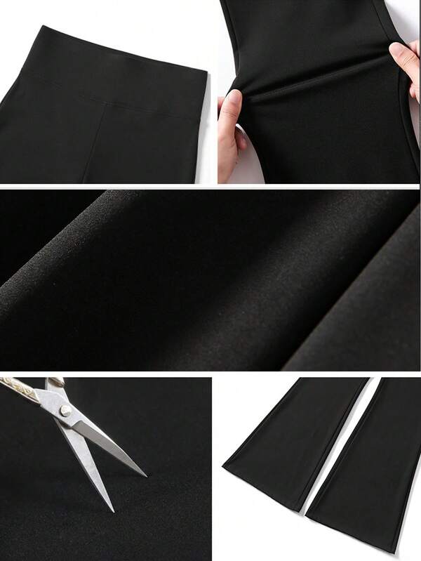 Women's Yoga Flare Pants High Waist Stretch Pants Tummy Control Workout Thermal Lined