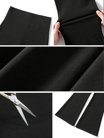 Women's Yoga Flare Pants High Waist Stretch Pants Tummy Control Workout Thermal Lined