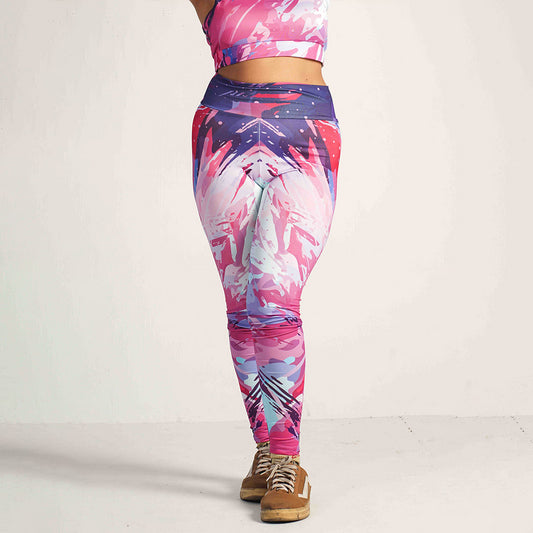 CoreActive Printed Workout Leggings – High-Waisted, Stretchable & Stylish LG24