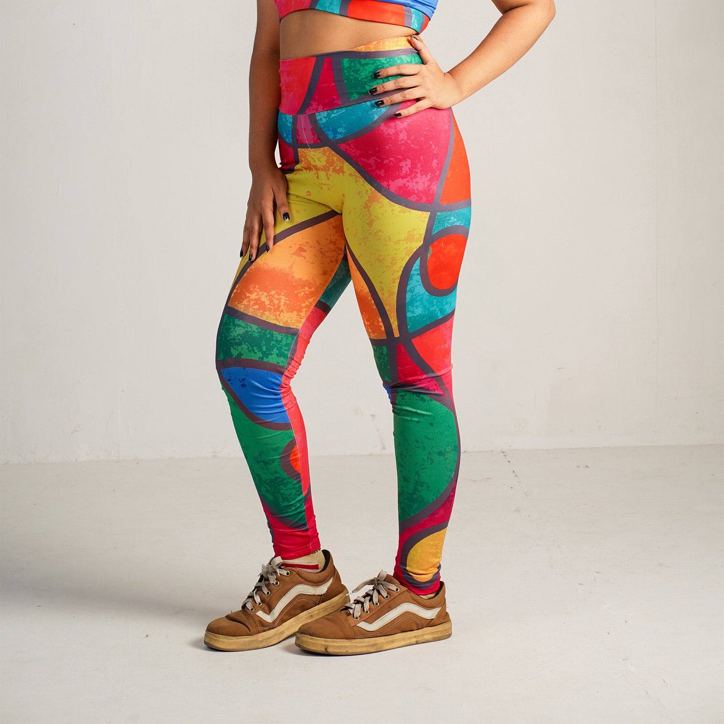 Camo Rush Printed Workout Leggings – High-Waisted, Stretchable & Stylish