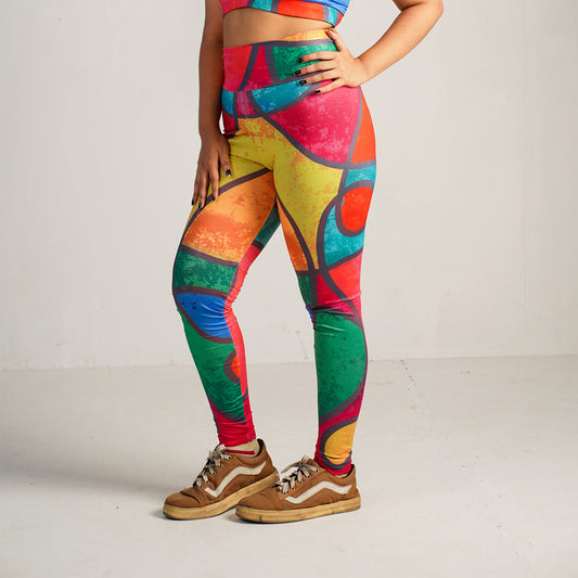 Camo Rush Printed Workout Leggings – High-Waisted, Stretchable & Stylish