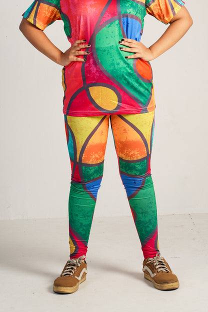 Camo Rush Printed Workout Leggings – High-Waisted, Stretchable & Stylish
