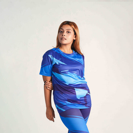 Blaze Crest Short Sleeve Dry-Fit T-Shirt for Gym & Activewear