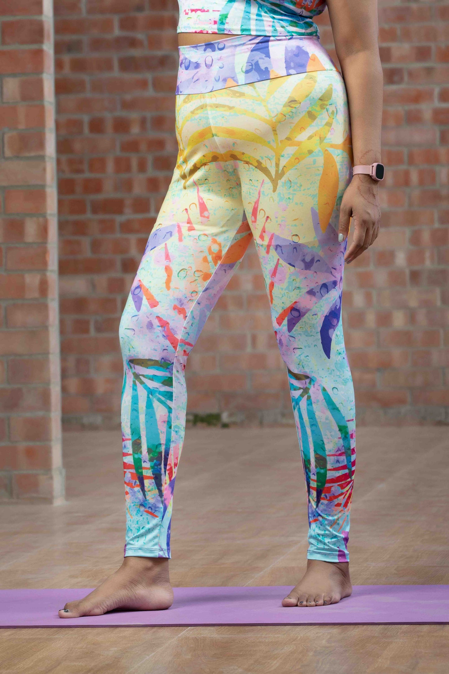 NovaTone Printed Workout Leggings – High-Waisted, Stretchable & Stylish Gym Wear