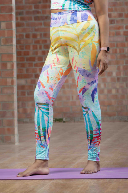 NovaTone Printed Workout Leggings – High-Waisted, Stretchable & Stylish Gym Wear