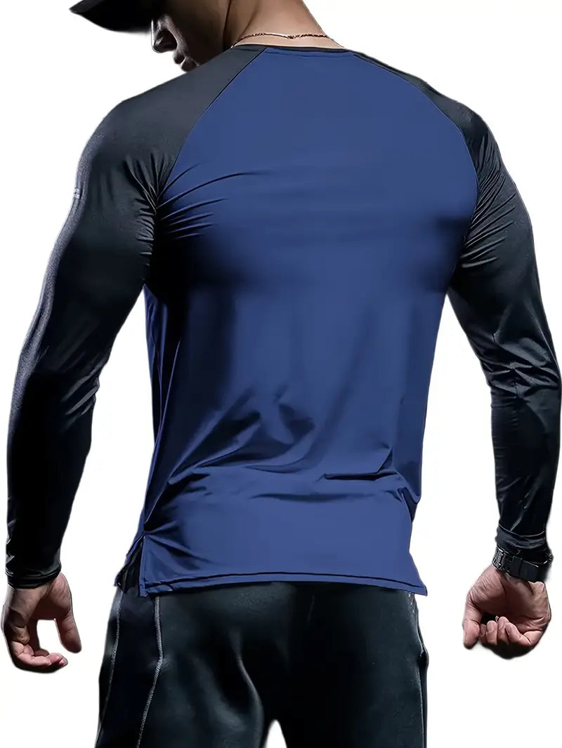 Men'S Slim-Fit Athletic Long Sleeve T-Shirt three pcs combo