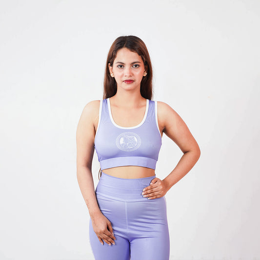 Purple Plus Non-Padded Sports Bra – Lightweight, Breathable Fitness Bra