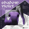 Purple Gredient print 3pcs combo for sports, gym and yoga CM95