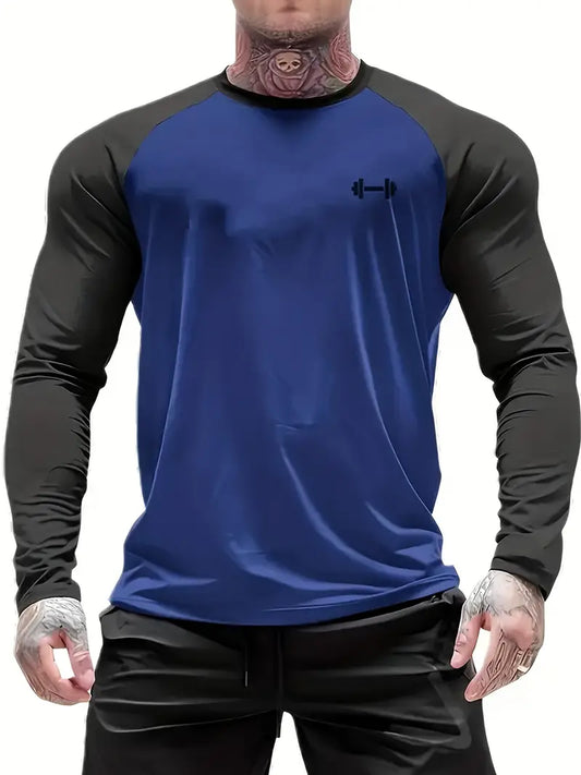 Men'S Slim-Fit Athletic Long Sleeve T-Shirt 3pcs combo