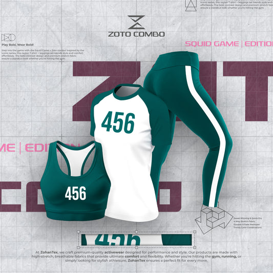 Squad game 3pcs Combo green color for sports and yoga