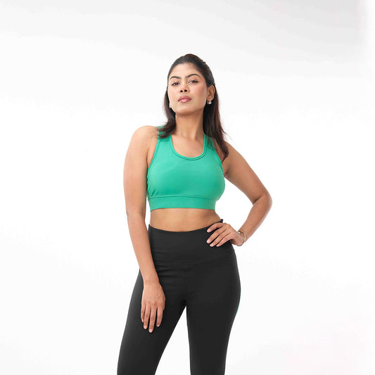 ZotoSculp Padded Sports Bra – High Support, Soft & Sweatproof Gym Bra