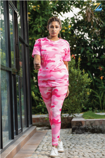 Pink Army kemoprint Activewear Combo CM46
