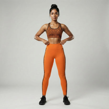 ZOTO Orange Pulse 3-PCS Activewear Combo CM115