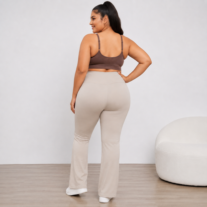 Light Greige FlareFit Leggings I FL204