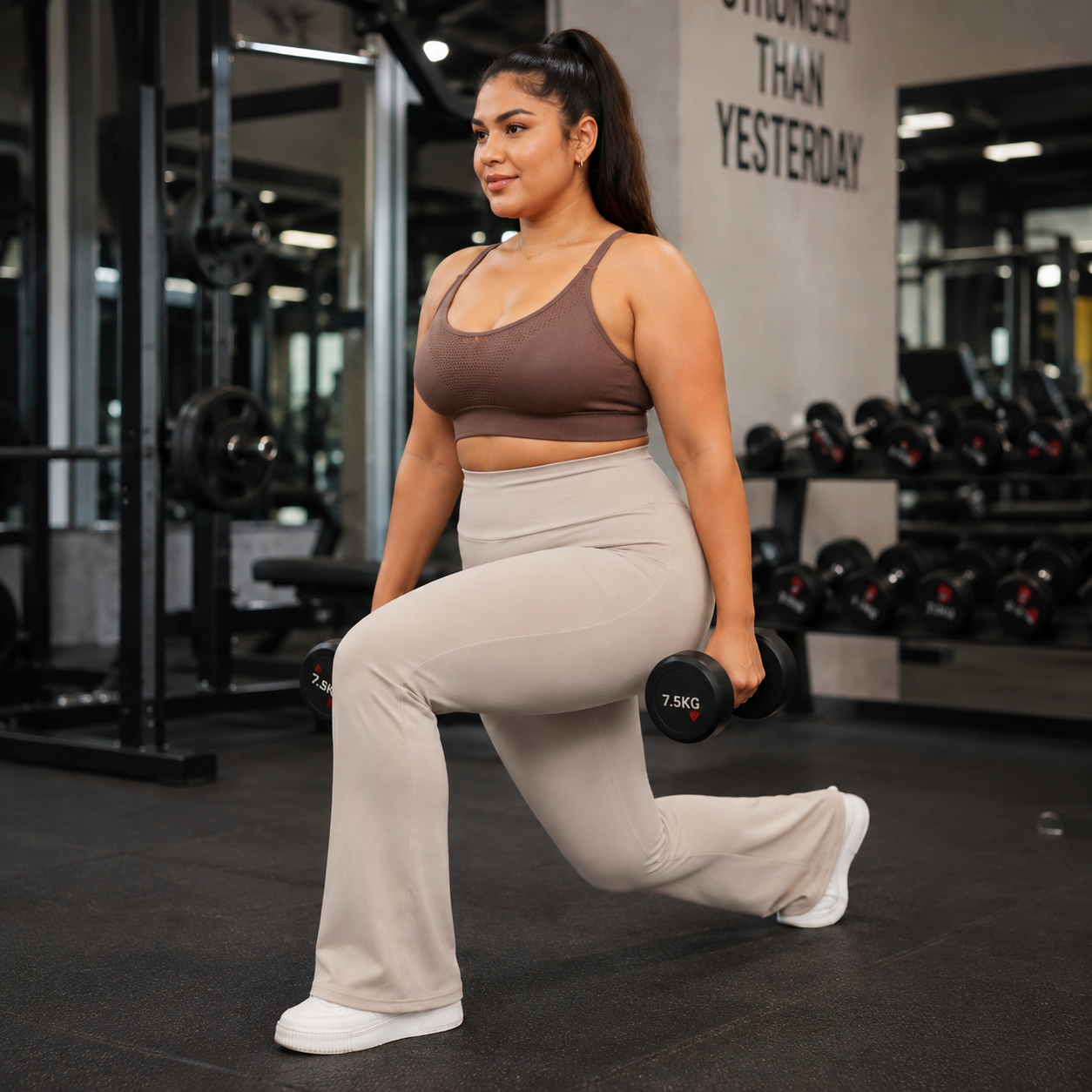 Light Greige FlareFit Leggings I FL204
