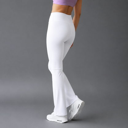 White Flare Leggings I FL207