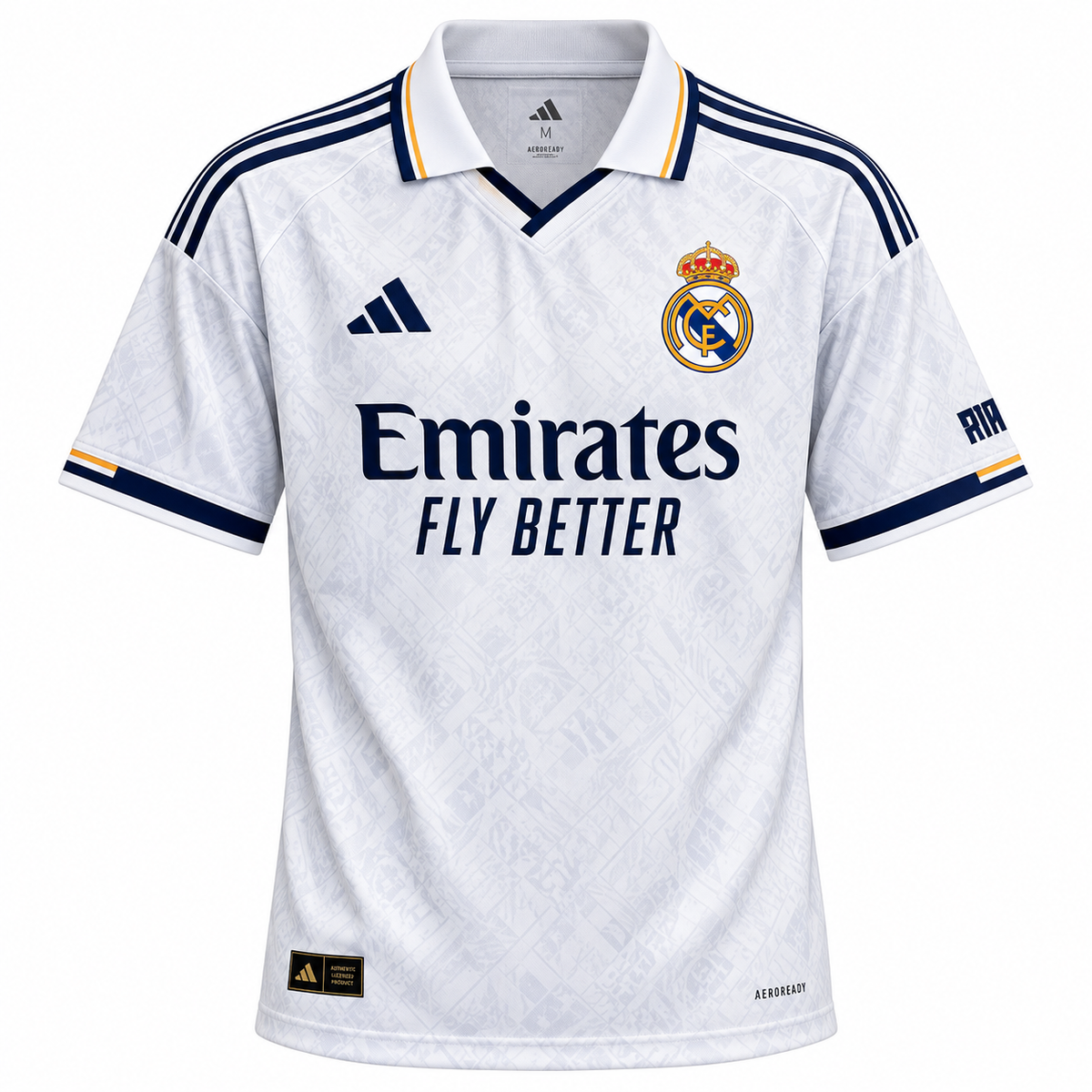 Madrid Heritage White Drop-Shoulder Jersey