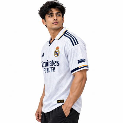 Madrid Heritage White Drop-Shoulder Jersey
