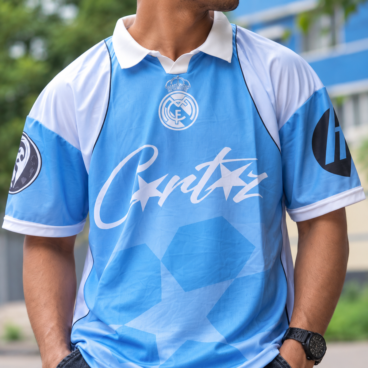 Skyline Retro type Drop-Shoulder Jersey