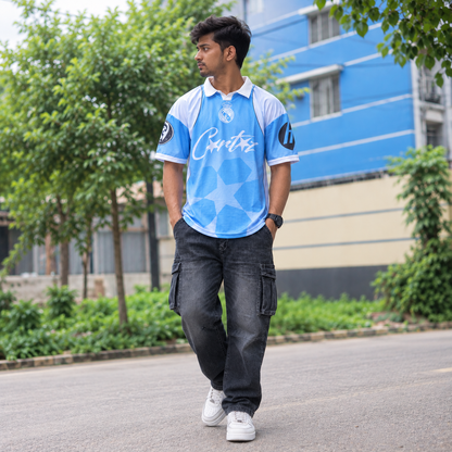 Skyline Retro type Drop-Shoulder Jersey