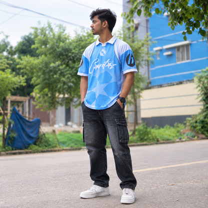 Skyline Retro type Drop-Shoulder Jersey