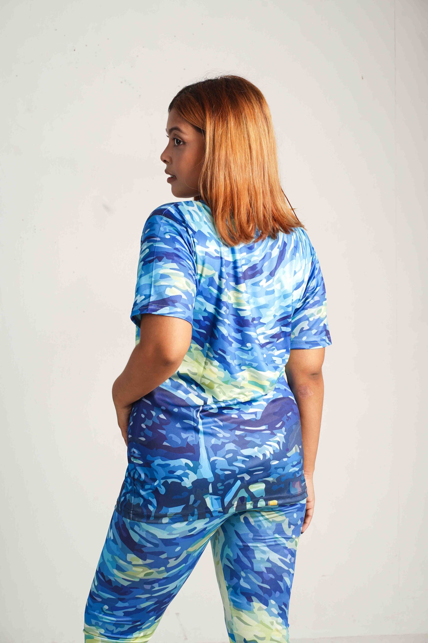 Women's Starry Night Short Sleeve Dry-Fit T-Shirt for Gym & Activewear