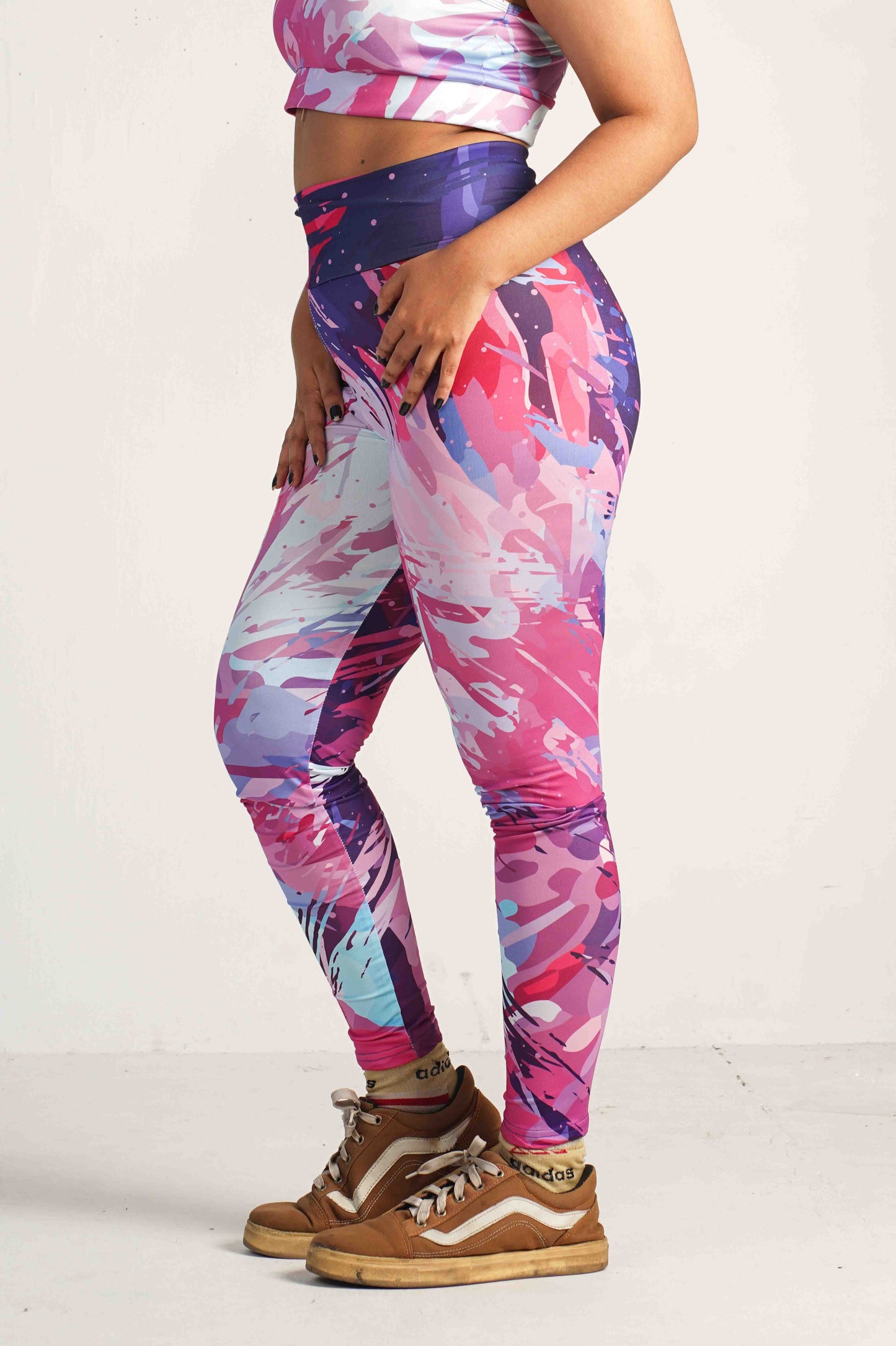 CoreActive Printed Workout Leggings – High-Waisted, Stretchable & Stylish LG24
