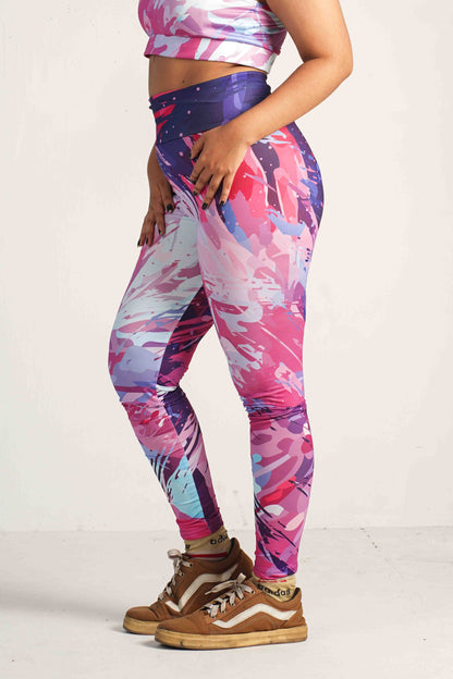 CoreActive Printed Workout Leggings – High-Waisted, Stretchable & Stylish LG24