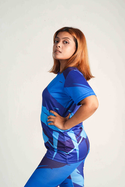 Blaze Crest Short Sleeve Dry-Fit T-Shirt for Gym & Activewear