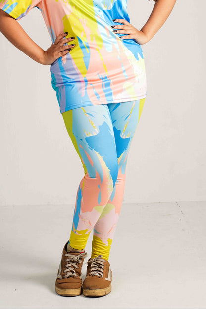 HueMotion Printed Workout Leggings – High-Waisted, Stretchable & Stylish Gym Wear
