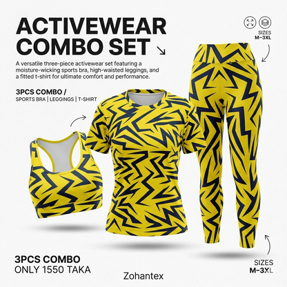 Yellow Activewear Combo CM49