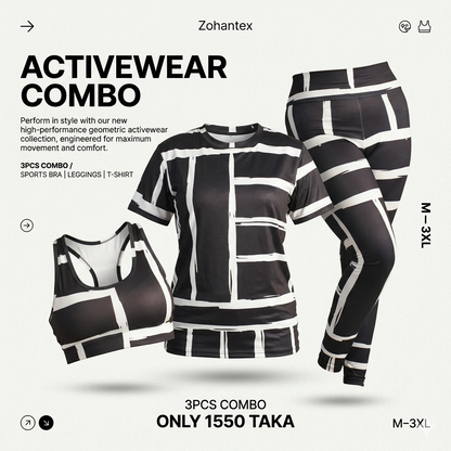 Black Activewear Combo CM25