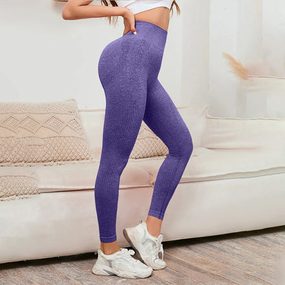 Women's Purple Shameless Leggings – High-Waisted, Body-Shaping & Sweatproof Activewear