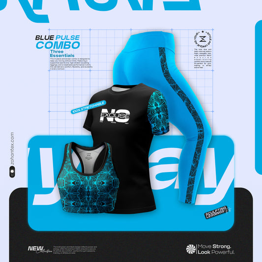 Zoto Blue Plus 3pcs Combo for Women CM117
