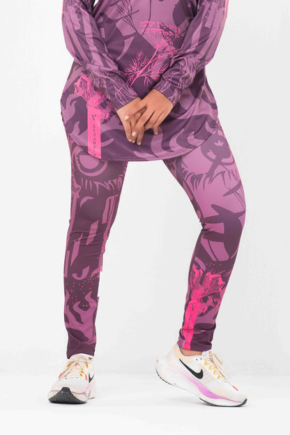 ZenLine Printed Workout Leggings – High-Waisted, Stretchable & Stylish