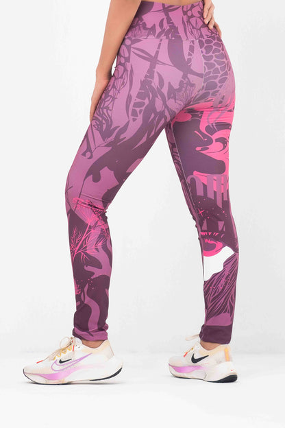 ZenLine Printed Workout Leggings – High-Waisted, Stretchable & Stylish