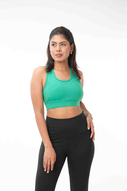 ZotoSculp Padded Sports Bra – High Support, Soft & Sweatproof Gym Bra